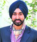 Model Karanjot Singh, who features in the January edition of the GQ (India) Magazine. Tribune photo