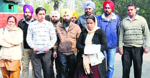 Members of various organisations comprising unemployed youth in Chandigarh on Thursday