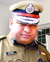 The new Panchkula-Ambala Commissioner of Police, Ajay Singhal, at his office in Panchkula on Friday. Tribune photo: Nitin Mittal