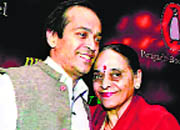 Author Vikram Seth with his mother Leila.
