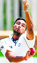 VRV Singh (right) took his second five-wicket haul of the Ranji season on Saturday