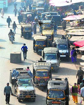 The auto stand near bus stand provides only convenient source of public transport in city for tourists