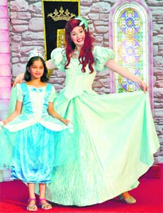 Together time: A fan poses with Ariel
