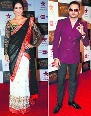 Sunny Leone and Yo Yo Honey Singh