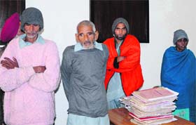 Patients at the Vidya Sagar Institute of Mental Health in Amritsar on Wednesday