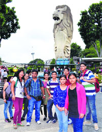 Members of the Chandigarh friendship delegation in Singapore.