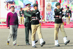 Aam Aadmi to the core: Delhi Chief Minister Arvind Kejriwal arrives wearing sandals at the NCC Republic Day Camp in New Delhi.
