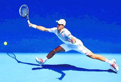 Novak Djokovic needed just 107 minutes to beat Argentine Leonardo Mayer 6-0 6-4 6-4 in the second round of the Australian Open on Wednesday.