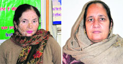 (From left) Saroj Bala and Sukhmander Kaur.