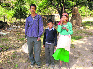 A Raji family in Uttarakhand.