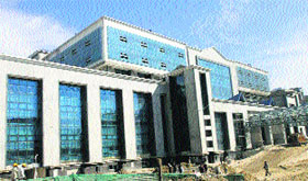 The building of the ESIC Medical College at Ner Chowk in Mandi.