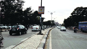 A stretch of Ferozepur Road that is proposed to be widened.