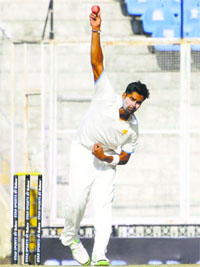 Karnataka captain Vinay Kumar took 5 for 27 to bowl out Punjab for 270 on Sunday.
