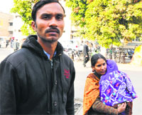 The parents had to rush the child to the hospital. Tribune photo: Pradeep Tewari