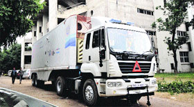 Asha Jyoti mobile van at new OPD of PGIMR.