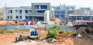 The mother-child hospital that is coming up on the premises of Lord Mahavir Civil Hospital in Ludhiana.