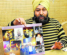 Jalandhar businessman Avonjot Singh at a press conference in Chandigarh