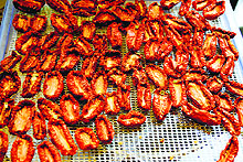 Locals stock up sun-dried vegetables as there is fear of highway blockades due to snow and rainfall during which the prices of fresh vegetables go up