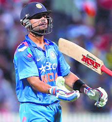 Virat Kohli played another quality knock but the lack of support from the top-order batsmen saw it going in vain yet again.