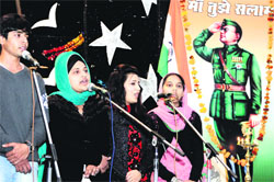 Students participate in a cultural programme organised on the birth anniversary of Netaji Subhash Chandra Bose in Jalandhar on Thursday. Tribune Photo: Sarabjit Singh