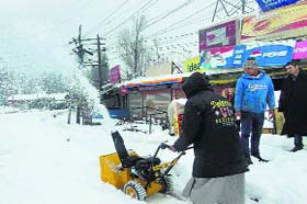 A snow-cutter introduced in the Valley