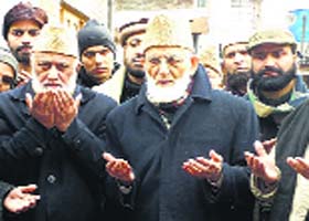 Geelani in Srinagar