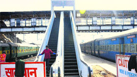 The escalator at the Chandigarh railway station will be made open to the public soon.