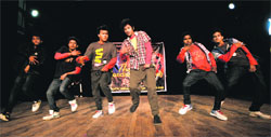 Participants perform a dance during a competition at Bal Bhawan in Sector 23, Chandigarh, on Saturday. Tribune Photo: Pradeep Tewari 