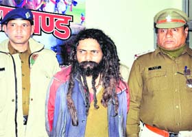 Amarnath, who threatened to bomb the Indian Military Academy, in police custody on Saturday