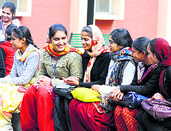 A group of youngsters enjoy themselves in Ludhiana