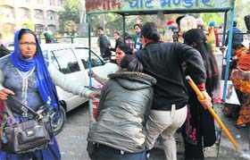 Police round up guest faculty lecturers who tried to block traffic in Bathinda on Monday
