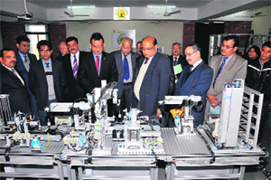 Bosch Centre of Excellence being inaugurated at the Universty of Petroleum and Energy Studies (UPES) in Dehradun on Tuesday