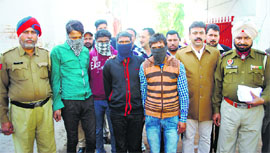 The accused in police custody in Ludhiana.