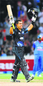 Ross Taylor scored 112 to take the hosts to victory with 11 balls to spare