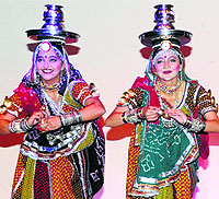 Students of Guru Nanak Dev University perform a dance during a function in Amritsar on Wednesday
