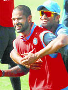 Shikhar ( in pic) and Rohit have looked a pale shadow of their dominant selves ever since India left for South Africa. 