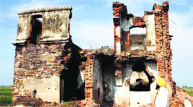 A carnage site at Hondh Chillar village in Rewari.