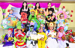 Students take part in Sahodaya Schools Complex Fancy Dress Competition at Green Land Convent School, Civil City, in Ludhiana on Saturday. A Tribune Photograph 