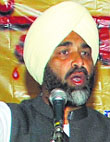 PPP chief Manpreet Singh Badal during the launch of Putt Bachao Muhim in Jalandhar on Saturday. Tribune photo