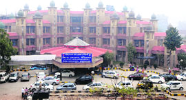 A view of the Jallianwala Bagh Memorial Civil Hospital in Amritsar on Sunday.