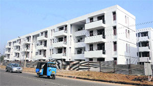 Flats of the Chandigarh Housing Board in Sector 51, Chandigarh. 