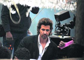 Bollywood actor Hrithik Roshan during the shooting of Hindi movie Bang Bang in Shimla on Monday