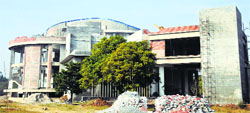 Work on an auditorium at the PAU is yet to be completed. A file photo