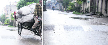 Speed-breakers at residential localities in Amritsar. Installing gates at the entrance of residential colonies and constructing speed-breakers on roads is on the rise in the city.