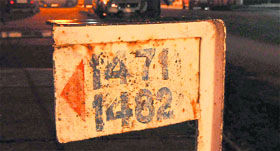 Ordinary signboards will be replaced with the glossy ones bearing house numbers.