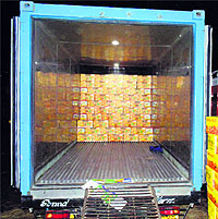 The air-conditioned trailer launched in Abohar to transport kinnow to south Indian states