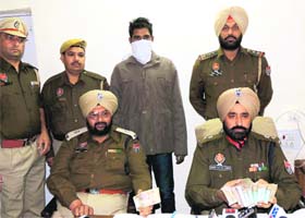 The accused in police custody at Dera Bassi on Saturday