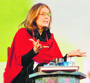 Gloria Steinem, the writer-activist, who participated in the Jaipur Literature Festival, traced the evolution of feminism in her lecture