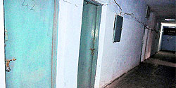 Rooms lying locked at Nehru Serai at the PGI in Chandigarh on Sunday