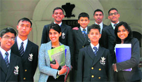 Participants in the I Can conference held at the Rashtriya Indian Military College in Dehradun on Sunday.
